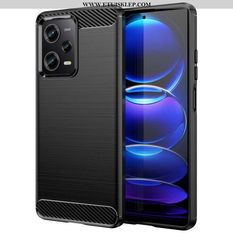 Futerały do Xiaomi Redmi Note 12 Pro Szczotkowane Włókno Węglowe